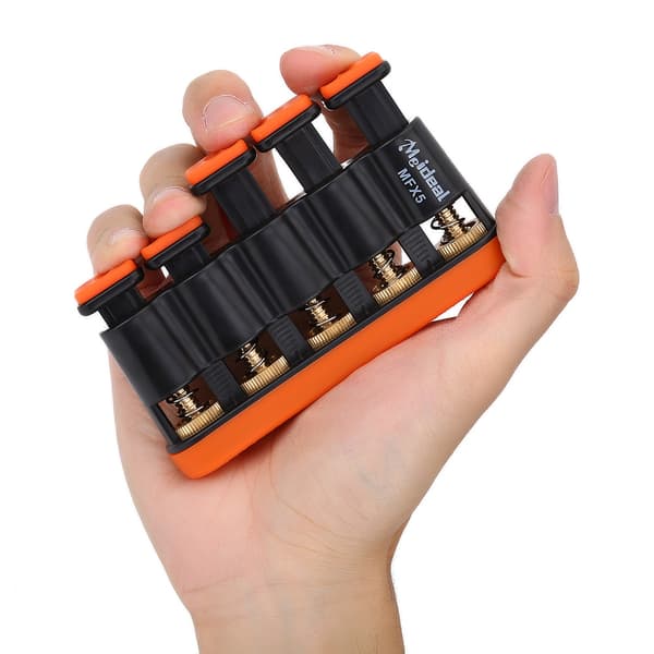 Variabel Hand Finger Styrka Spänning Tränare Grepptränare för Piano Gitarr (Orange)