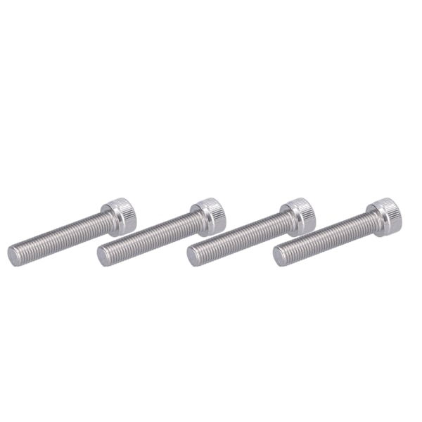 4 stk. sekskantbolt med innvendig sekskant A2 rustfritt stål 1,25 mm fin stigning festemateriell M10x50