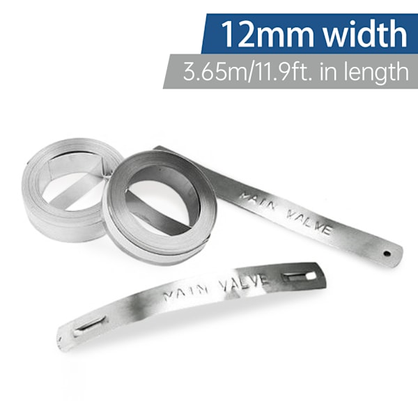 Alumiininen 3D-manuaalinen kohokuviointiteippi, itseliimautuva metallitarrakoneen täyttöpakkaus, yhteensopiva DYMO-tarrakoneiden M1011/M11 kanssa - 1 rulla 12mm*3.65m