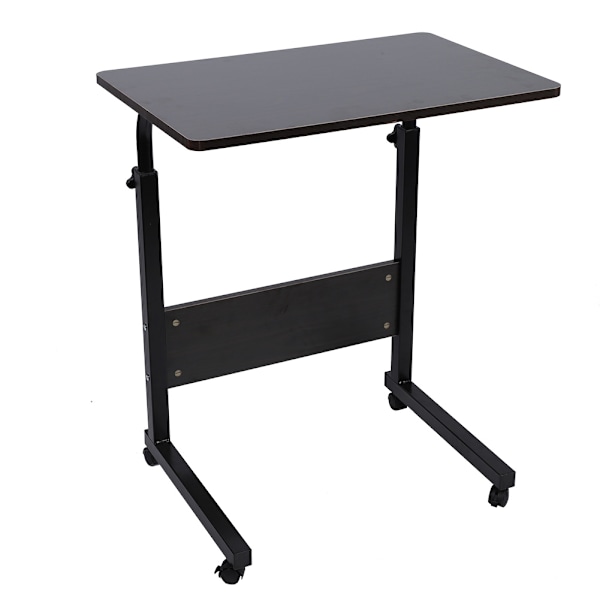 Bærbart justerbart laptop computer stander skrivebord seng side læsebord (mørk valnød)