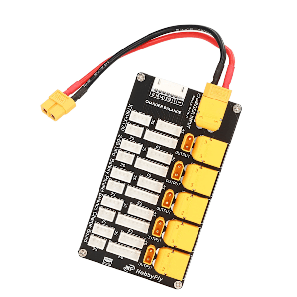 Lipo Batteri Ladebrett Parallell XT30 XT60 Plugg 2‑6S Litiumbatterier for IMAX B6 Lader