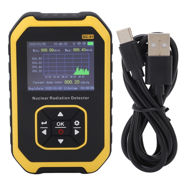 Geigerräknare β γ X Ray Realtidsövervakning Digital Radioactive Detection Meter för Marble Tile