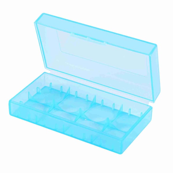 5 Färger Multifunktionell Transparent Plast Hållare Förvaringslåda För 18650 18350 Batteri 10 st