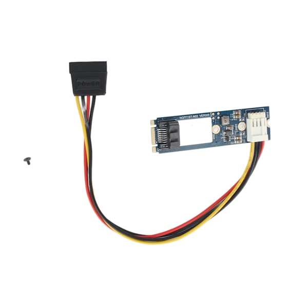 M2 TILL SATA M.2 NGFF SATA till 7Pin SATA Horisontell Konverter Adapterkort + 4Pin Strömkabel