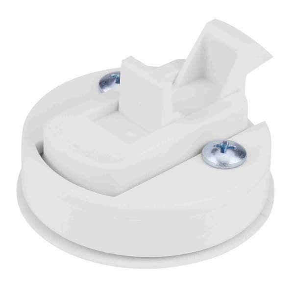 Plastisk Flush Pull Lukelås Slam Lås for RV Marine Båt RV Hvit