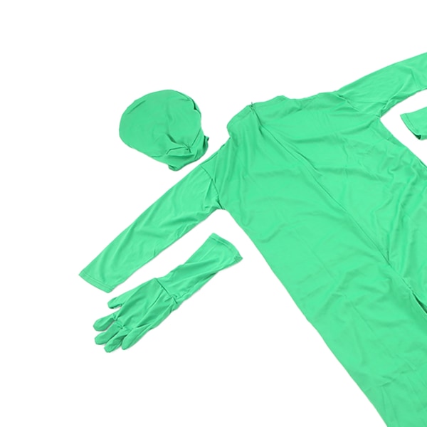 Green Screen Body Suit Body Suit Helkroppsdelad design för fotografi Film Video 170cm / 66.93in