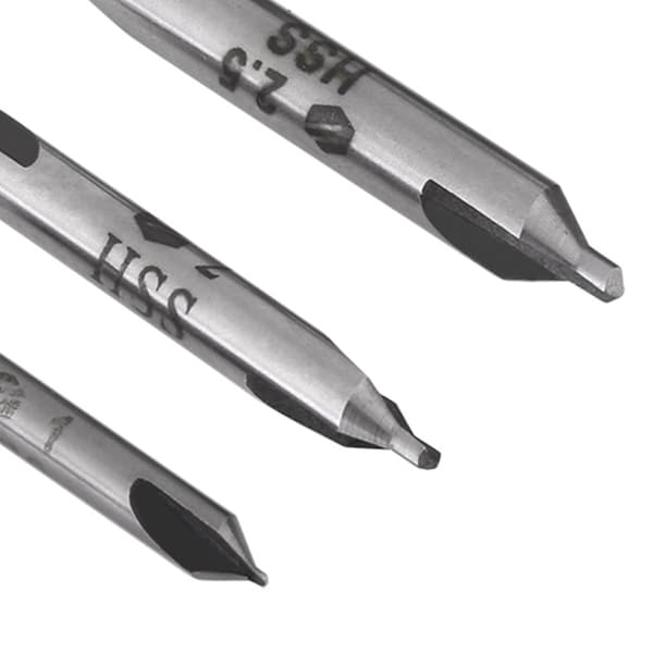 4 st 1/2/2,5/5mm 60 Graders HSS Centreringsborr Centreringsborrsats