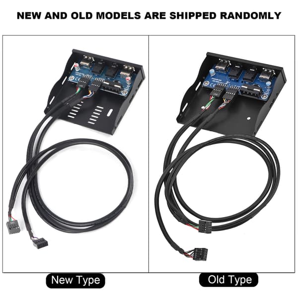 USB2.0 HDAUDIO Floppy Frontpanel 3.5'' 9Pin til 2 USB2.0 Interface med Mikrofon Audio
