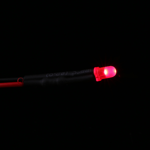 50 stk. Forbundne Diffuse LED Dioder Multi Farver Lys 3mm Rød(#1)