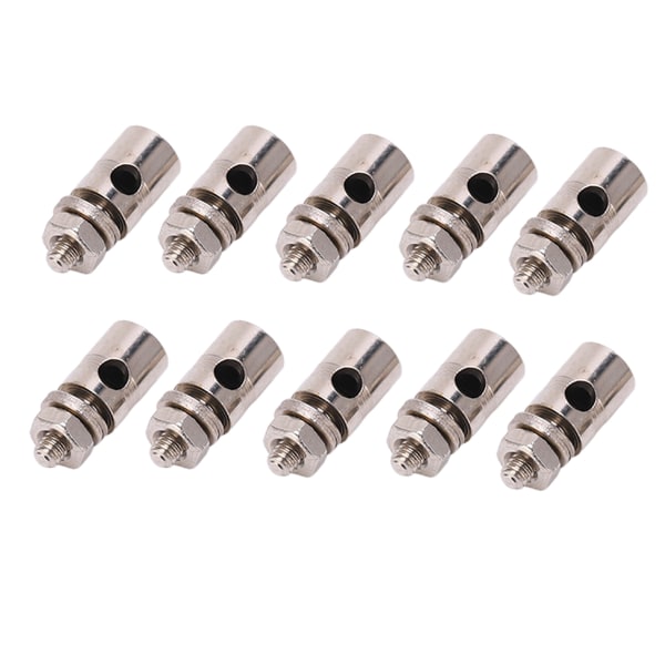 10 st 2,1 mm RC-plan Pushrod Koppling Länk Metall Snabbjusterbar Stopp för KT Fastvingade Flygplan