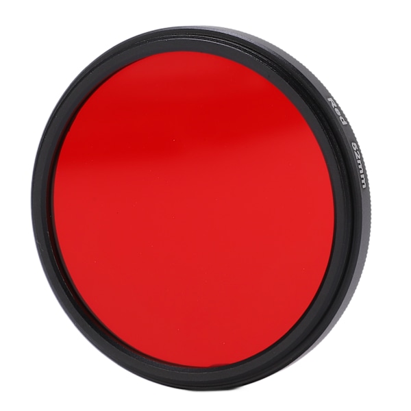 Gängad kameralinsfilter Fullrött färgfilter Optiskt glas för Nikon kameralins 52mm