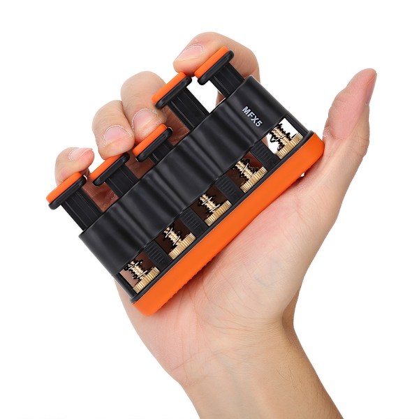 Variabel Hand Fingerstyrka Spänningsövning Grip Trainer för Piano Gitarr (Orange)