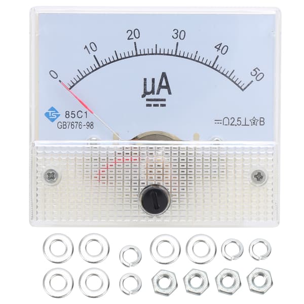 85C1 DC0-50UA Pointer DC Amperemeter Hoved Ampere Meter Linjekredsløbsmåleenhed