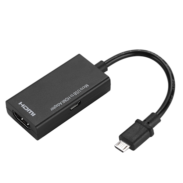 1080P Micro USB - HDMI-sovitin 8-kanavainen stereääni 5-nastainen HDMI-videoadapteri Androidille