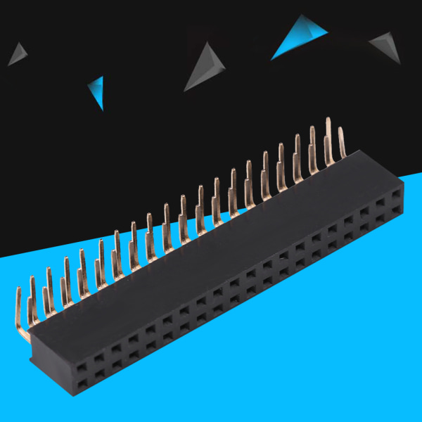 3 st 2 X 20 stift 2,54 mm delning hona Dubbla rader rätvinkliga stifthuvuden för Raspberry Pi