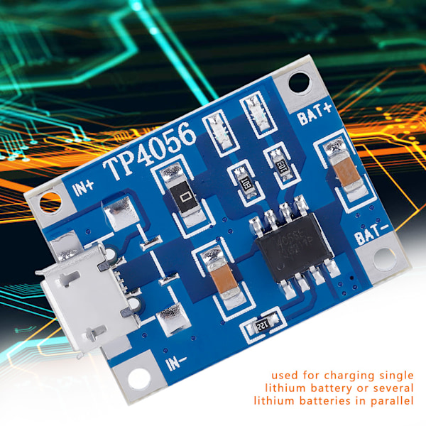 10 st Micro USB 1A Litiumbatteri Laddningsskydd Modul Laddningskort