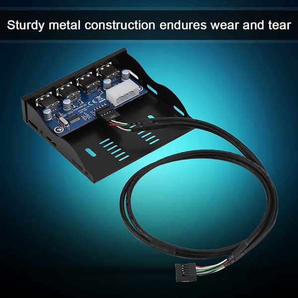 USB2.0 Diskettedrev Frontpanel 3.5'' Diskettedrev Bay 9 Pin til 4 Interface USB 2.0 HUB