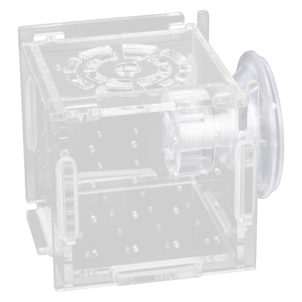 Fiskeisolationsboks Akryl Fiskeopdrætsboks Akvarium Rugeri til Babyfisk Rejer Enkelt Mini Boks 6x6x6