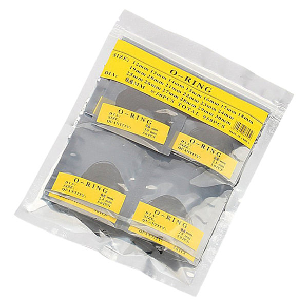 950 st O-ringar för klocka, baksida, bottenlock, vattentät ring, klockreparationsverktyg (0,6 mm)