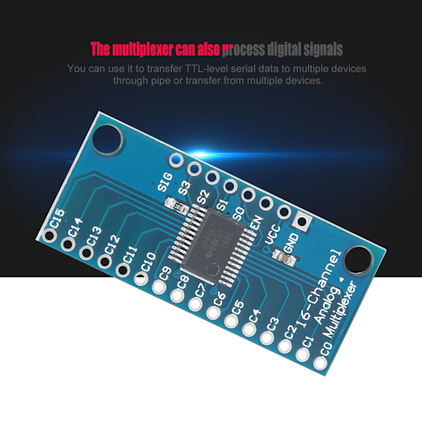 10 st CD74HC4067 Hög Hastighet CMOS 16-kanals Analog Digital Multiplexer Demultiplexer