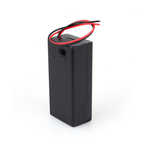 9V Volt PP3 Batterihållare Box DC-fodral med ledning ON/OFF-strömbrytare Lock Slitstark
