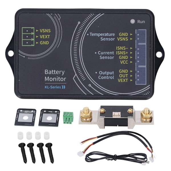 Batteri Monitor 400A Bluetooth 0‑120V Trådløs Spændings- og Strømmåler RV Tilbehør KL140F