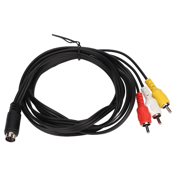 Mini DIN 10 Pin til 3 RCA Kabel Han til Han Klar Signal Video Adapterledning til TV Skærm Projektor 1,8 m