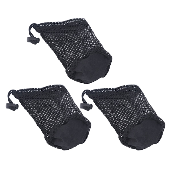 3 stk. Golfnetpose Nylon Golfboldnetpose Utility Tilbehør Organizer til 12 til 16 bolde