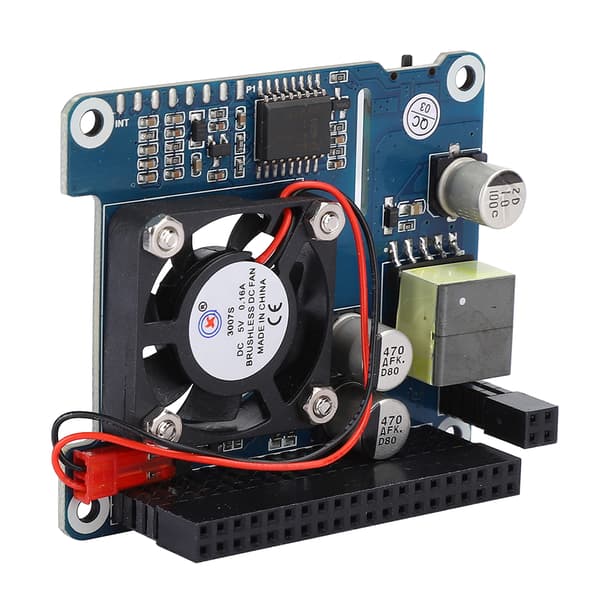 Udvidelseskort Køleblæsermodul til Raspberry Pi 4b 3b POE Ethernet Strøm Ombord Blæser