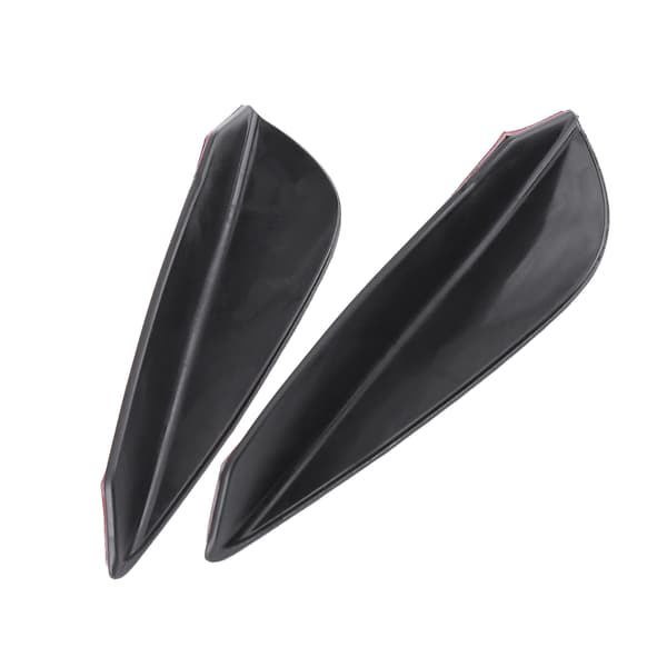 4 stk. Universal ABS Karbonfiber Bil Frontfanger Finner Leppe Spoiler Canards Trim Kit
