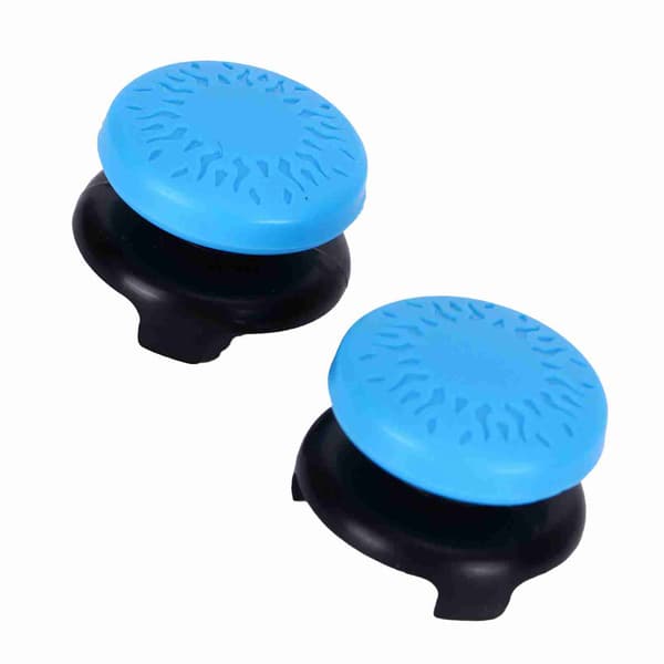 2 stk. Thumbstick Blødt silikonecover Grip Stick Joystick Controller Gamepad Key Cap til PS5 Blå