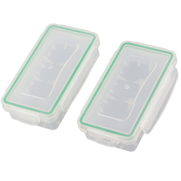 2 STK 18650 Batteri Opbevaringsboks Etui Holder Vandtæt Batteribeskyttelsesdæksel