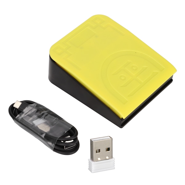 Enkel fotpedal med trådlös 2.4G, trådbunden USB, tre anslutningslägen, hög känslighet och ergonomisk design
