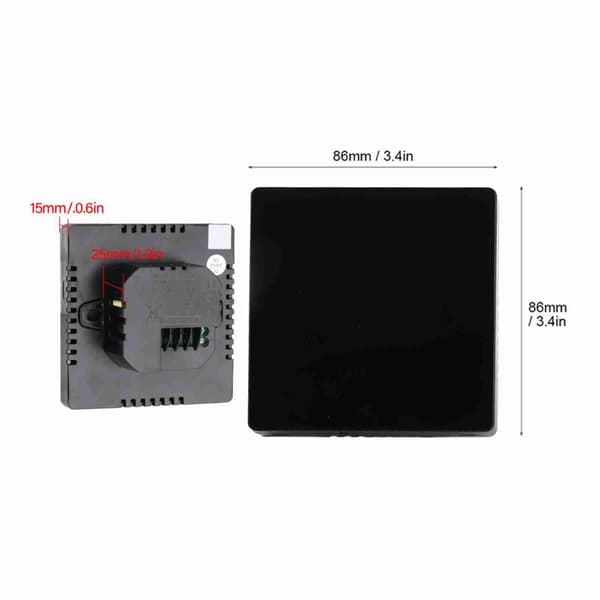 Smart Termostat Touch Screen LCD Bagbelyst Ugentlig Programmerbar Termostat til Vandvarmesystem