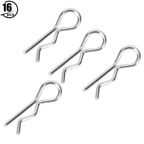 16stk R-formade Karossfästen Clips Passar HS 18301 18302 18311 18312 1/18 RC Bil