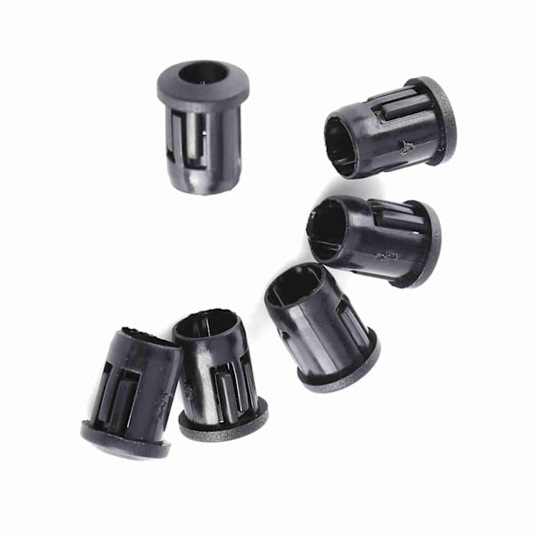 5mm LED 50 stk. Lampesokkel Diodeholder Nylon Sort Klipsramme Nyttig