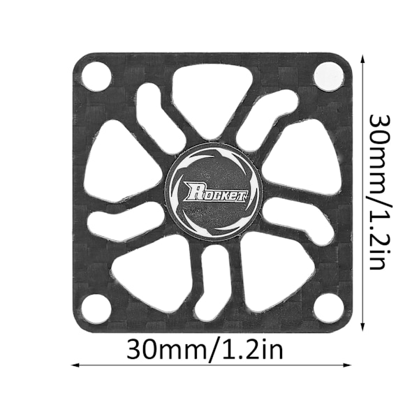Kjøleviftebeskyttelse i karbonfiber for RC-motor, elektrisk reguleringsvifte, beskyttelsesdeksel 30 mm