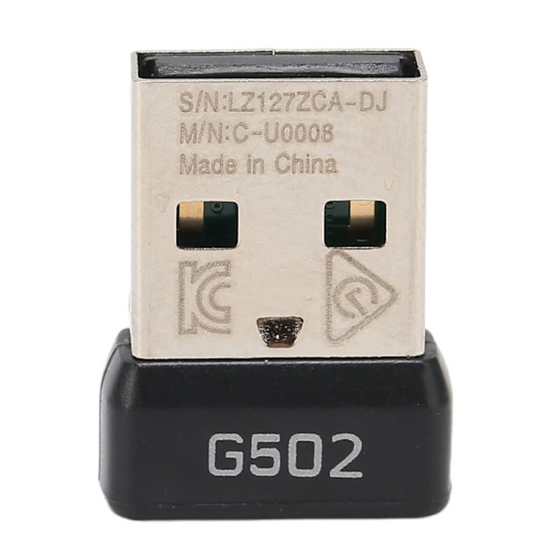 USB-mottaker 2,4 GHz Trådløs Stabilt Signal Liten Bærbar Slitesterk ABS Metall Mus Adapter for G502 LIGHTSPEED Mus