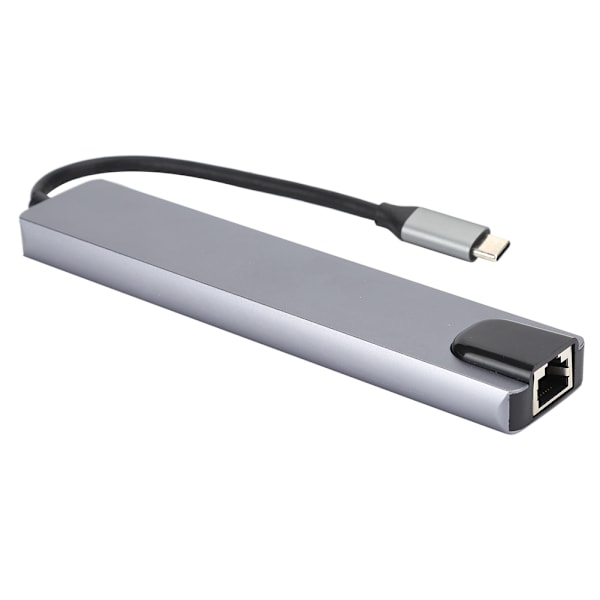 8-in-1 Hub Type-C - HDMI RJ45 PD USB -telakointiasema Type-C Hub Splitter -muunninadapteri