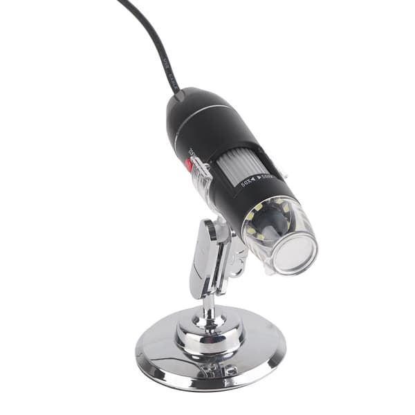 LED Mikroskop 50X 500X 0.3MP USB Forstørrelsesglas til Computer med Holder