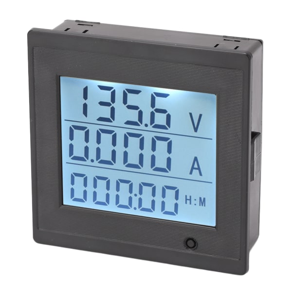 Digital voltmätare LCD-skärm Strömmätare DC 6‑200V Volt Monitor Larmfunktion
