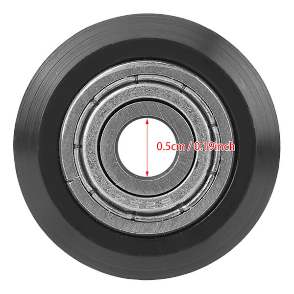 20 st V-formade spårhjul 5mm hål 625 lager remskivor tillbehör för CNC 3D-skrivare