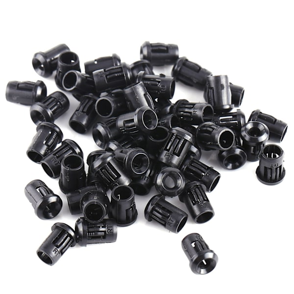 3mm LED 50st Lamphållare Diodhållare Nylon Svart Clip Infattning Fäste Användbar
