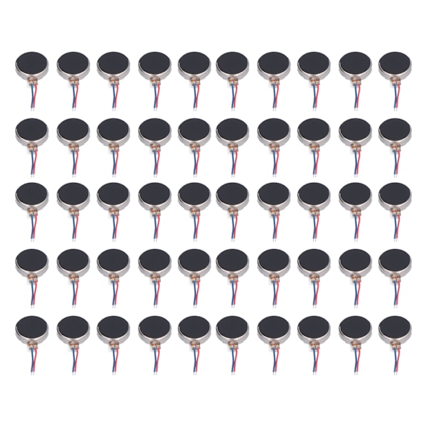 50 kpl Mini Värinämoottoreita DC 3V 10x2,7mm Häiriönesto Pieni Kevyt Hiljainen Mikro Värinämoottori