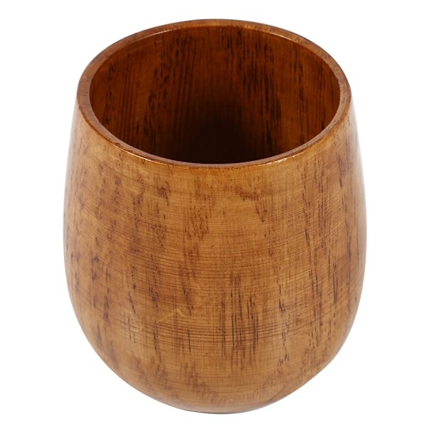 Trækop, primitiv, træfarvet, håndlavet, naturlig træ, kaffe, te, øl, juice, mælkekrus #1