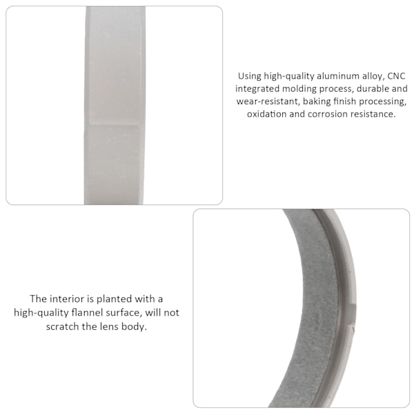 Metal Lens Tripod Mount Collar Ring Tilbehør til Canon 70‑200mm F4 Kameraobjektiv Grå