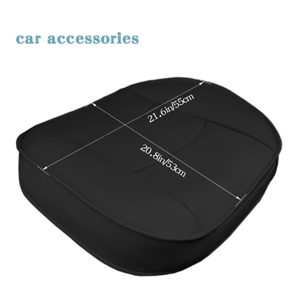 PU-läder Bil Säte Ersättningskudde Pad Fram Säte Skydd Matta Cover för 4 Dörrar Sedan SUV Svart
