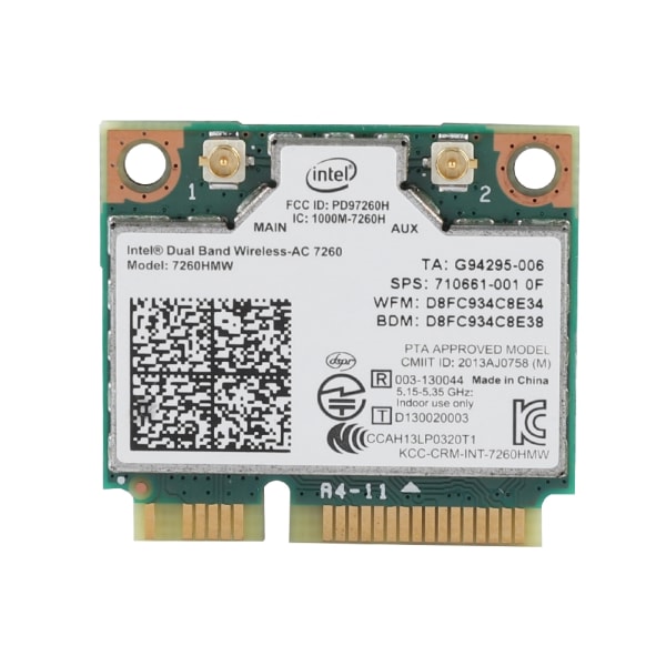 För Intel 7260AC Universal Wireless Card 867M Bluetooth 4.0 nätverkskort