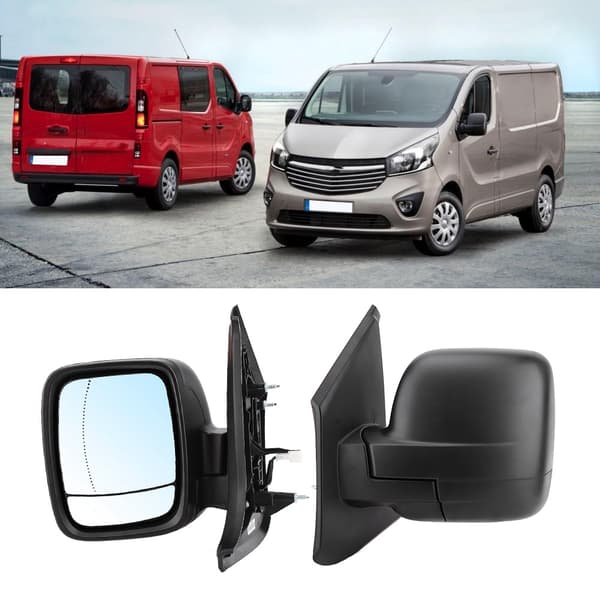 Elektrisk sort bakspejlreflektor venstre side 4422962 Passer til Renault Trafic 2014-