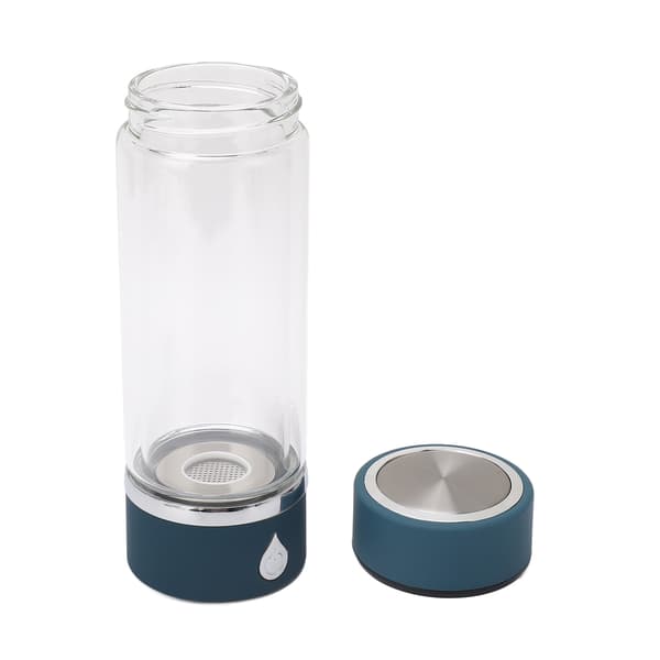 380ml Hydrogen Generator Vannflaske USB Lading Intelligent Bærbar Hydrogenrikt Vannkopp Generator Blå